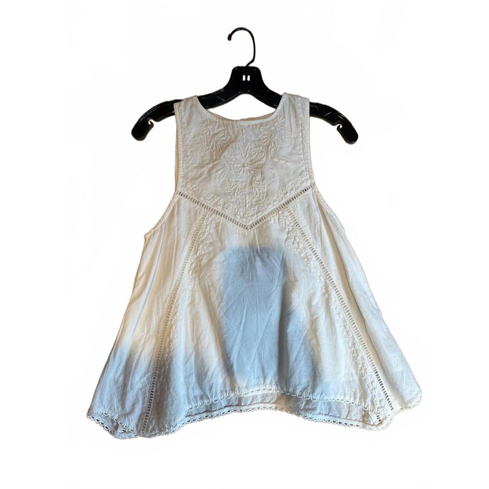 NEW MARIA CHER women's baena lint top in off white
